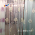 Tessuto per tende trasparenti in poliestere ricamato floreale all&#39;ingrosso